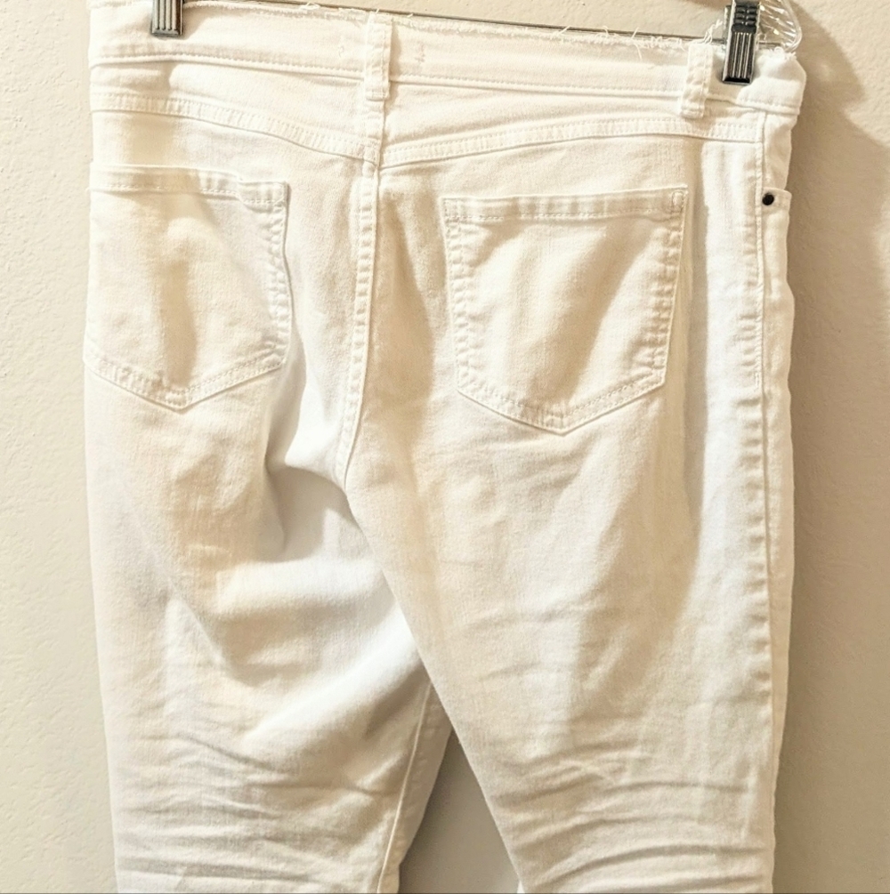 LC Lauren Conrad Women's Cream Skinny Jeans Size 8 - Picture 7 of 7